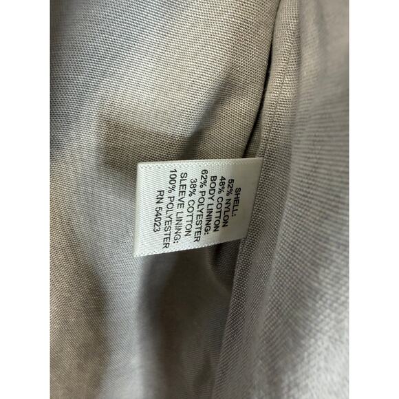 Banana Republic Women's Utility Safari Military Anorak Jacket Hooded Sz L Green - Picture 11 of 12